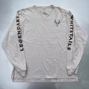 Cream colored Legendary Whitetails Long-sleeve Hunting T-shirt